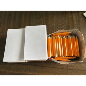 Golf Pencils‎ & Blank Paper Pads 5" X 3"  #2 HB Lead Conference Games Preowned